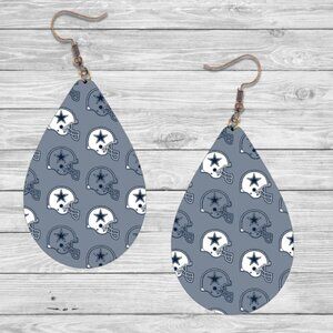 Dallas Cowboy Football Earrings